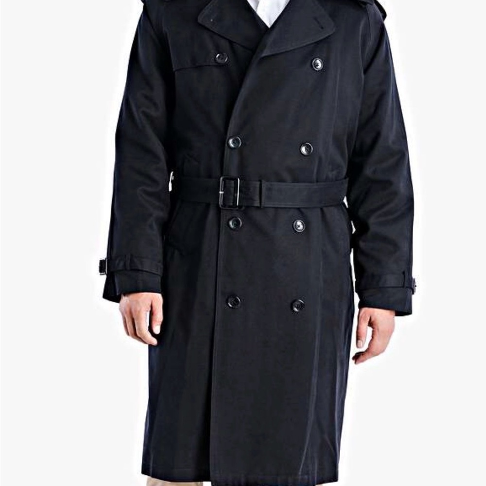 London Fog Men's Charcoal Trench Coat